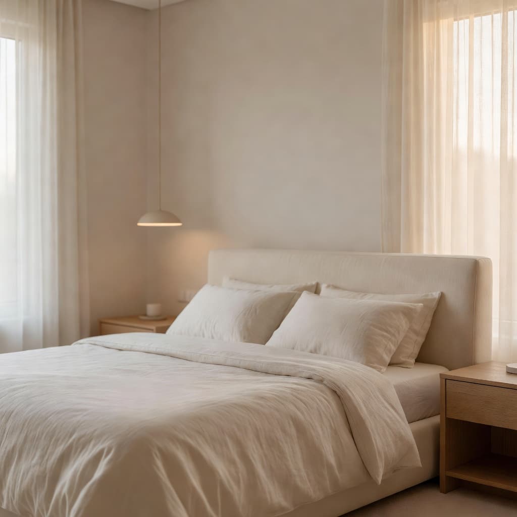 Bedroom redesigned with DecorAI