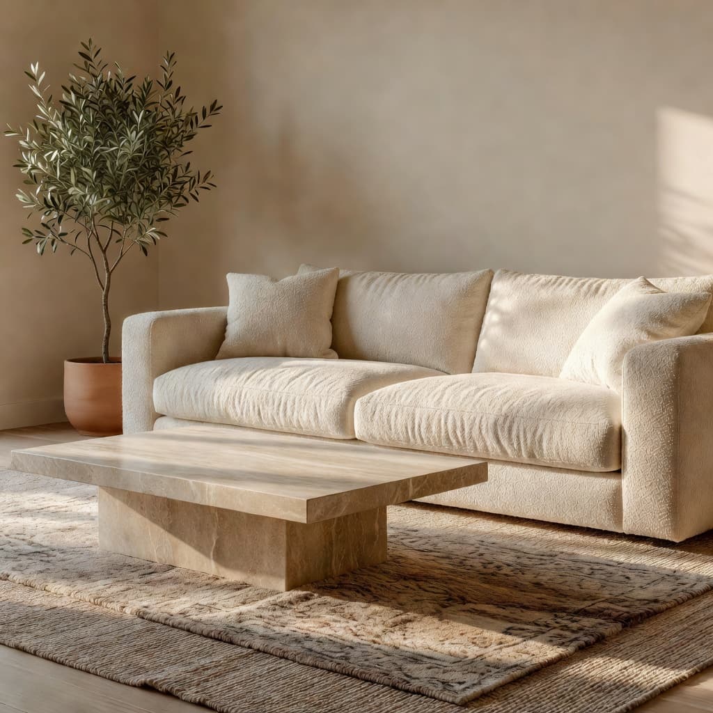 Living Room redesigned with DecorAI